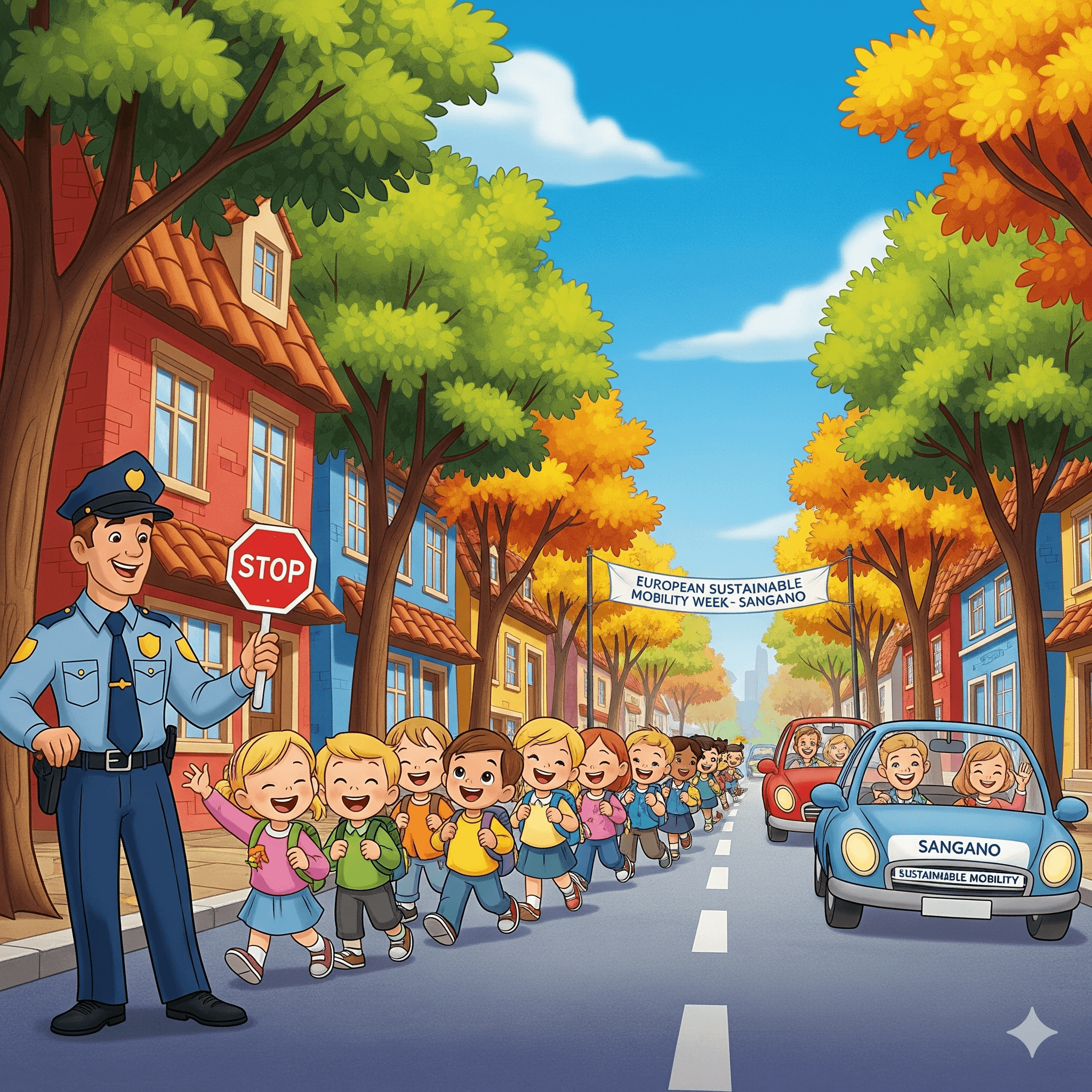 CIAO E VADO! – Flash Pedibus a Sangano 🚶‍♀️