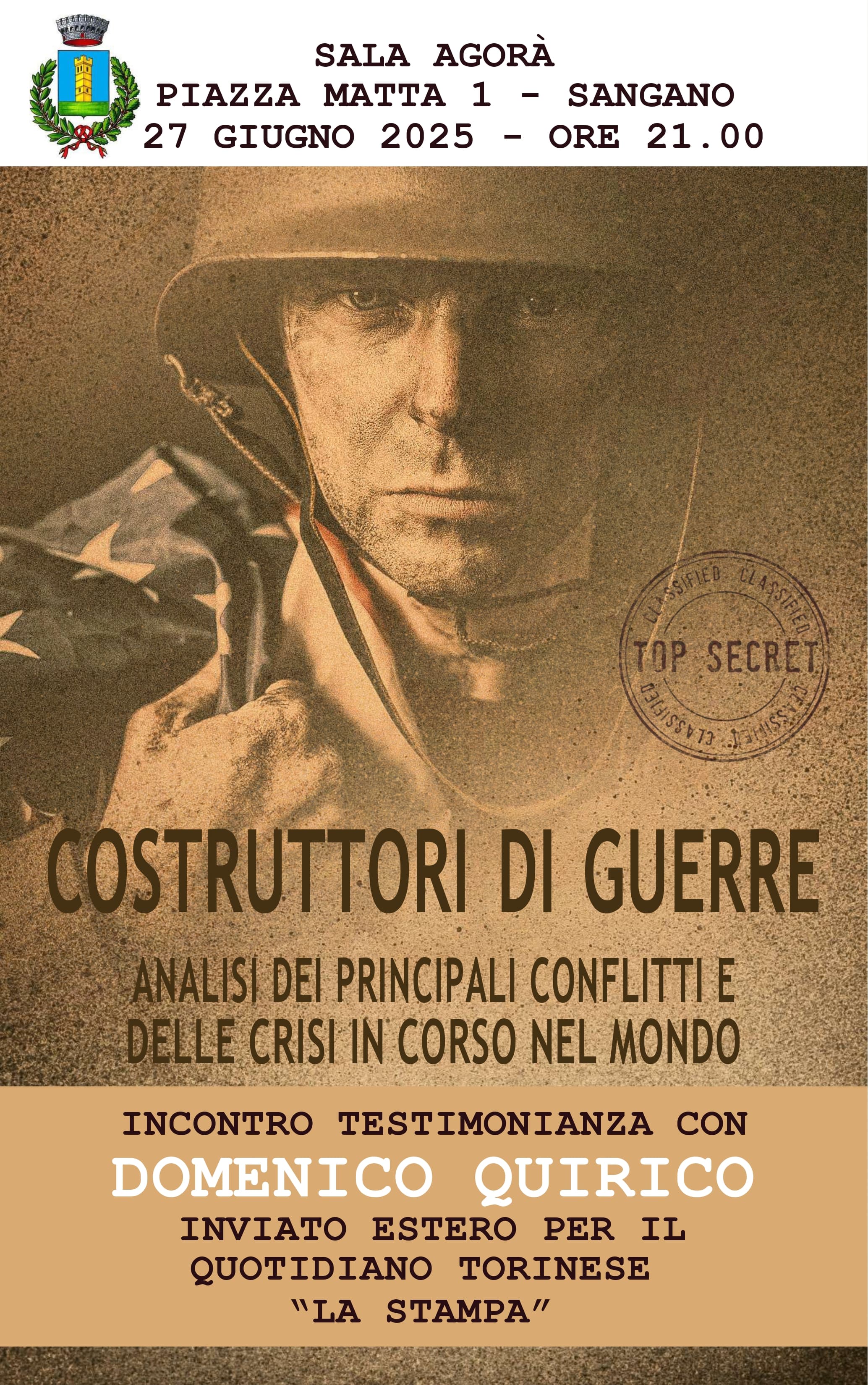 QUIRICO A SANGANO - 27 GIUGNO 2025 ORE 21.00