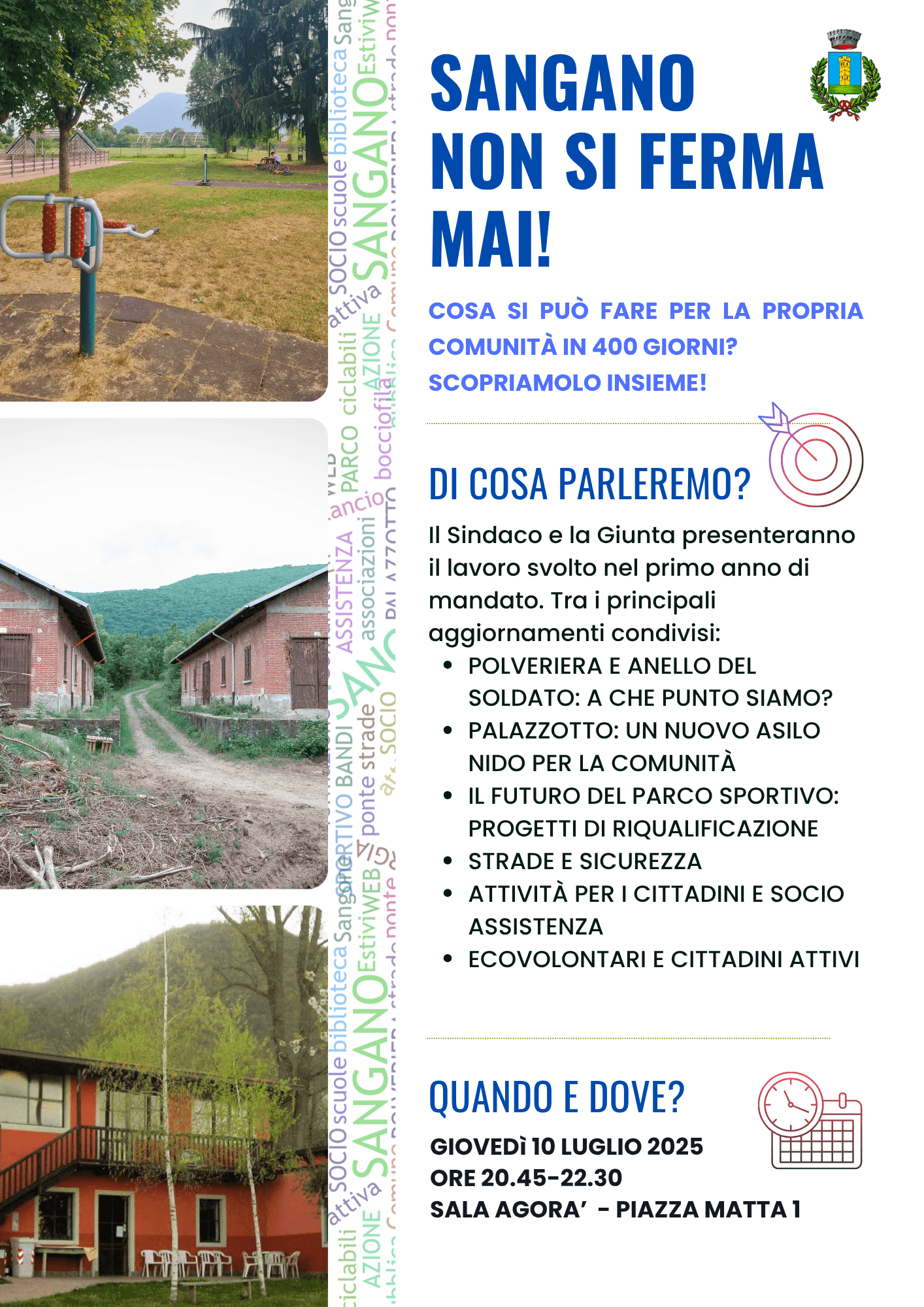 Sangano non si ferma mai! Incontro 10 luglio 2025.