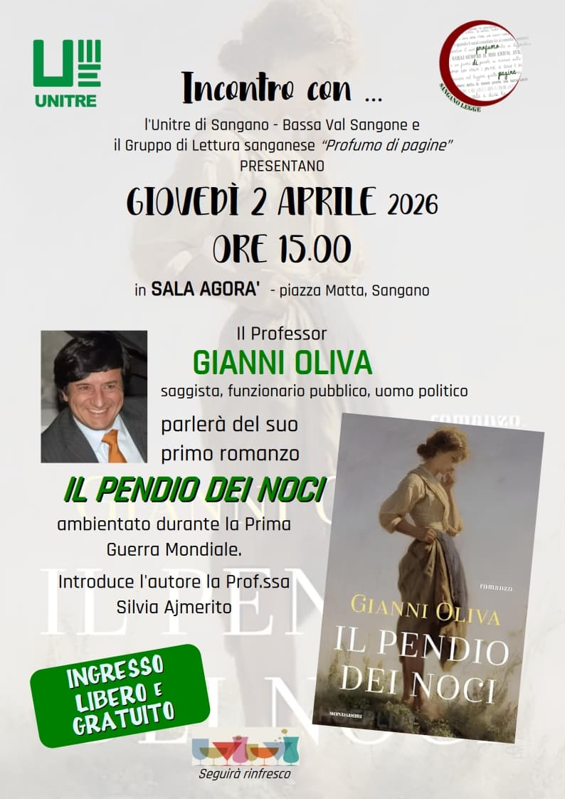 Invito all'Evento: incontro con l’Autore Gianni Oliva
