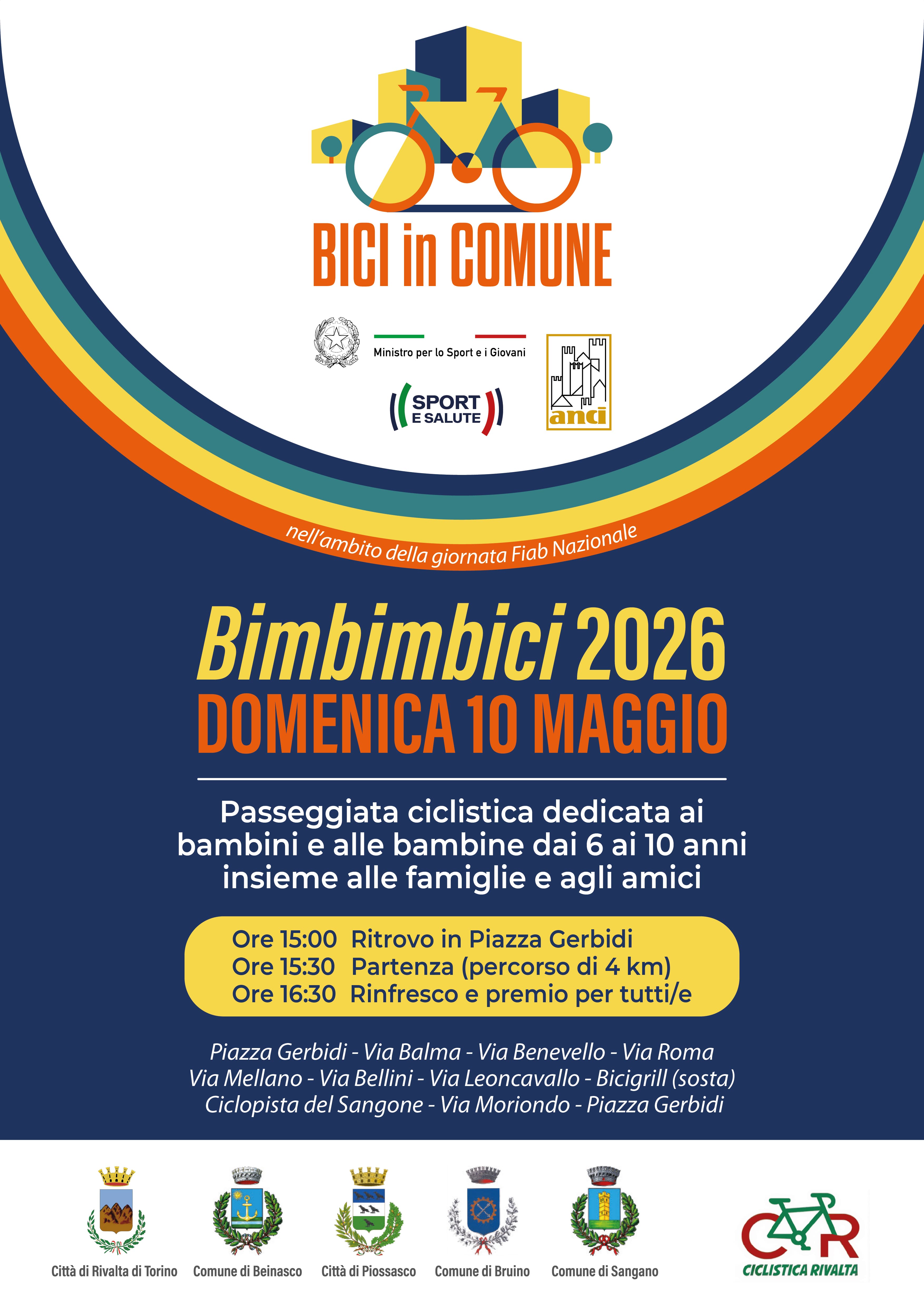 Progetto "Bici in Comune": Sangano promuove la mobilità sostenibile