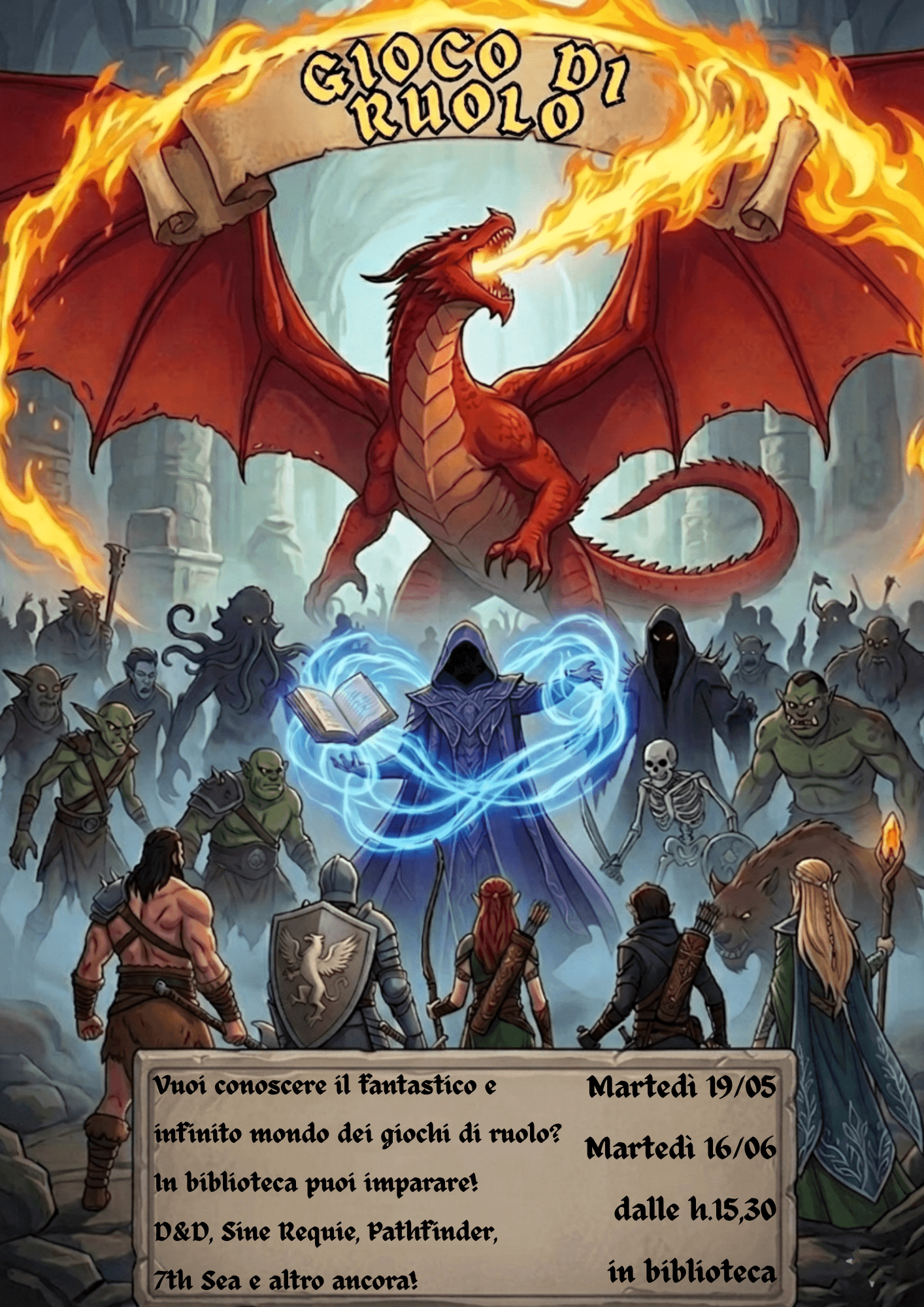 Avventura in Biblioteca: scopri il mondo dei Giochi di Ruolo!