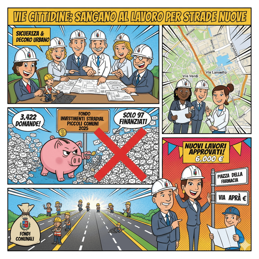 Sangano: approvato il piano di riqualificazione per Via Verdi, Via Lanzetto e Via Monviso