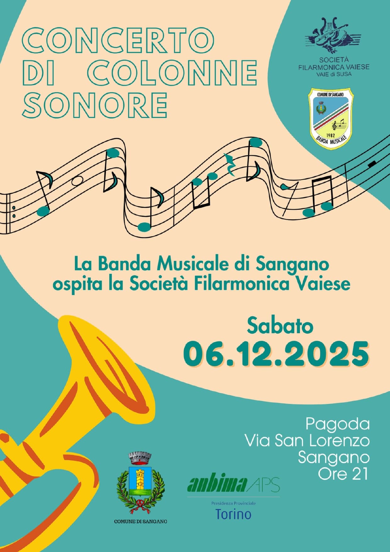 Grande Evento Musicale a Sangano: Non Mancate al "Concerto di Colonne Sonore"!