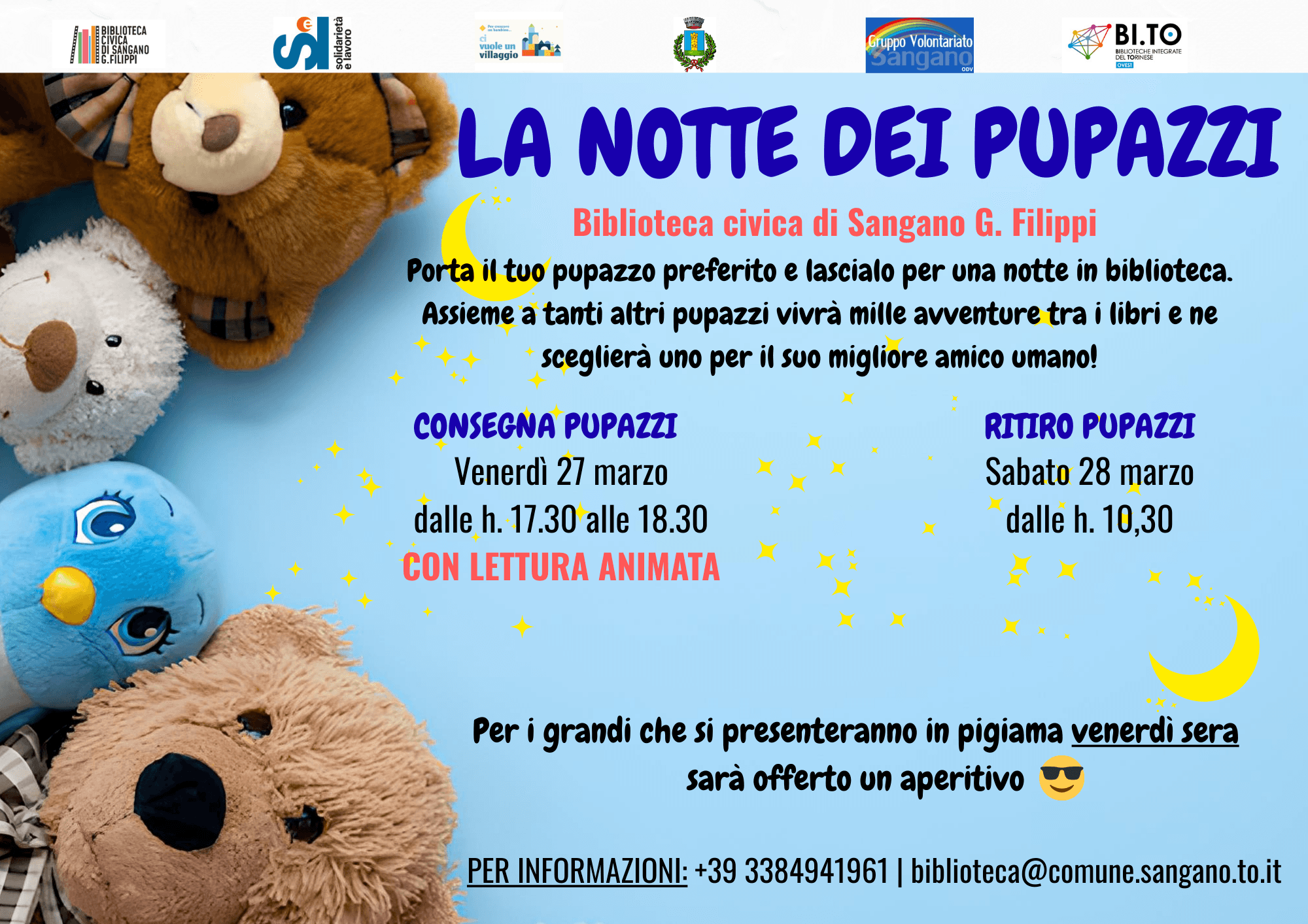 Preparate i pigiami! La Notte dei Pupazzi sta per cominciare!