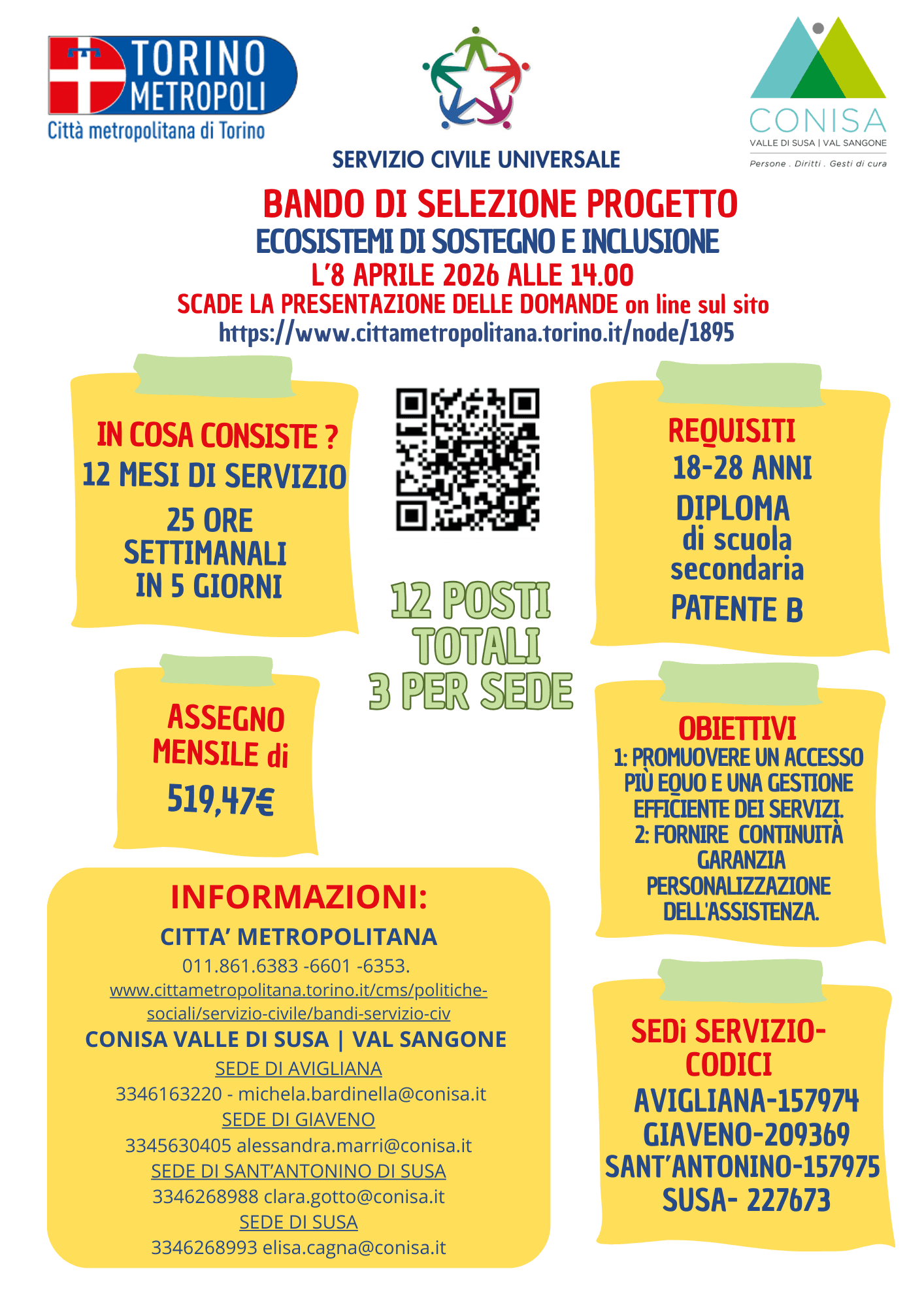 Servizio Civile Universale: diventa protagonista del cambiamento!