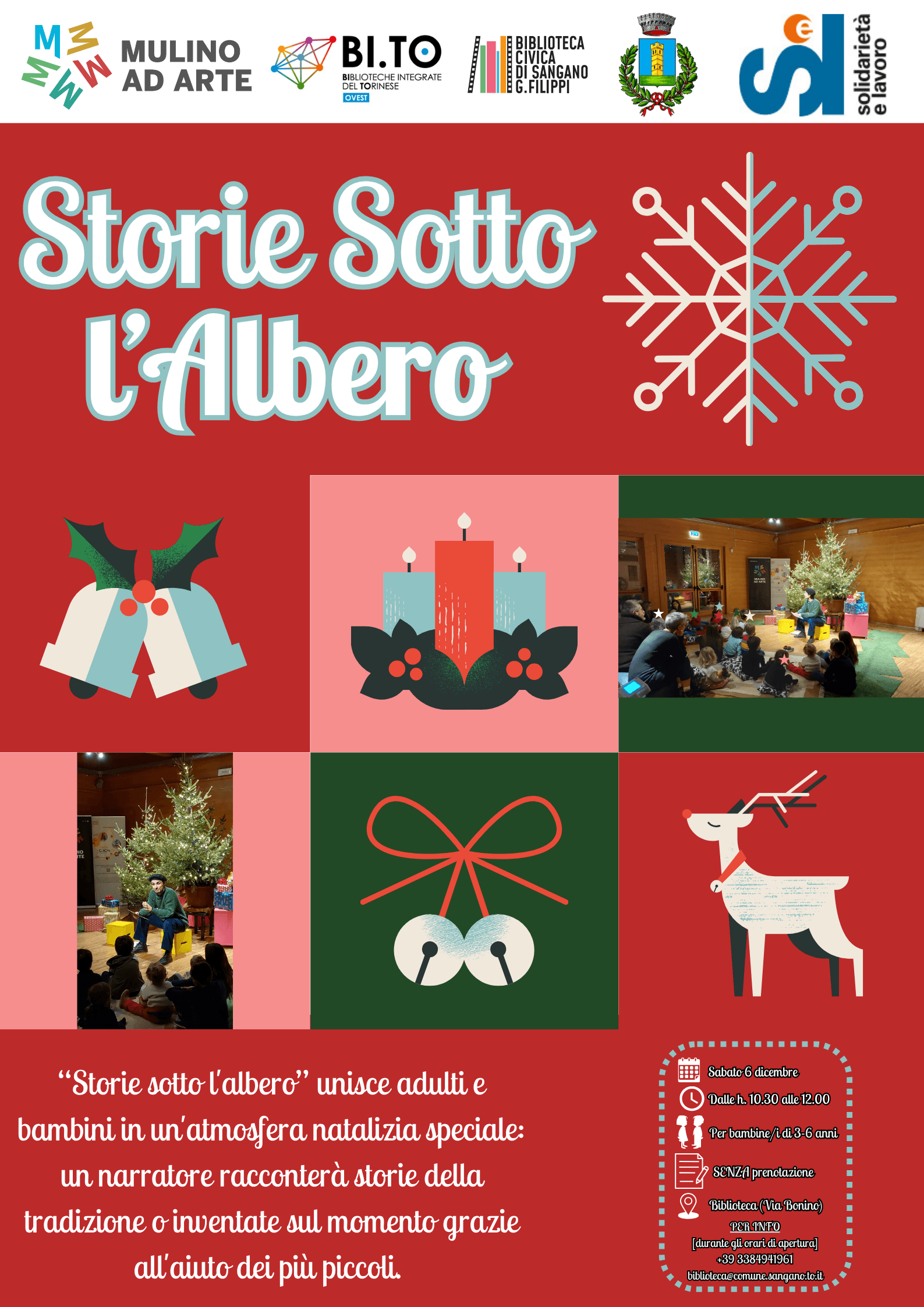 Storie Sotto L'Albero: Magia Natalizia in Biblioteca a Sangano! 🎁