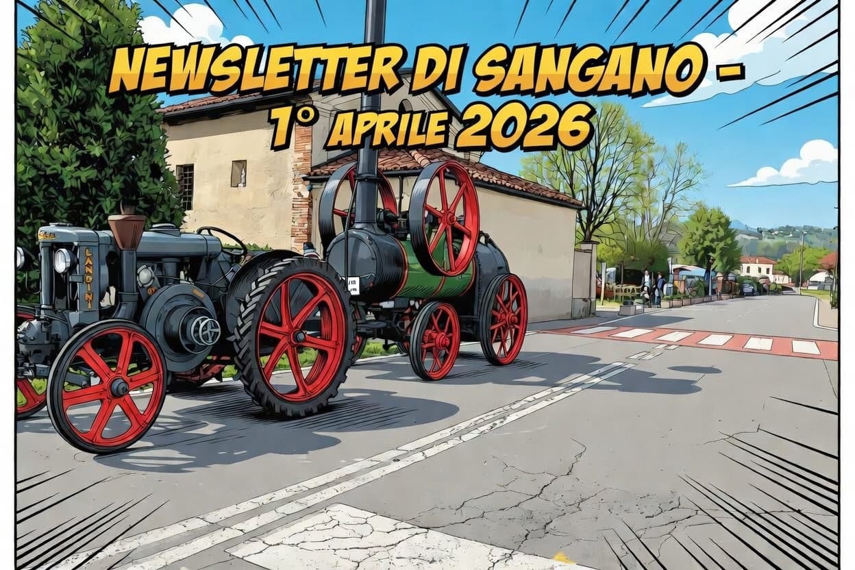 Newsletter 1° aprile - Eventi e aggiornamenti da Sangano