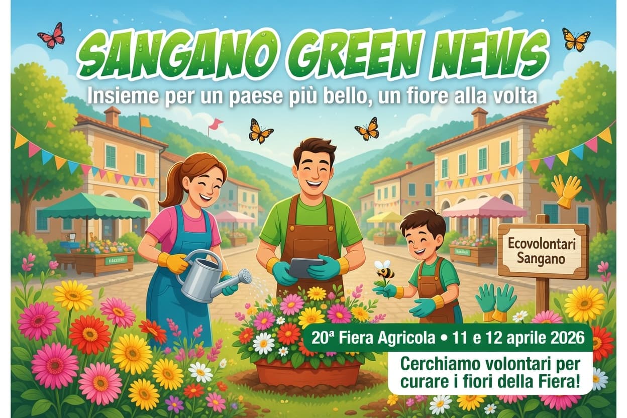 SANGANO GREEN NEWS - Insieme per un paese più bello, un fiore alla volta