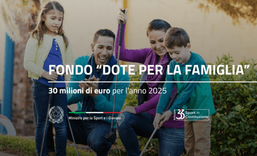 FONDO DOTE FAMIGLIA 2025 - Dipartimento per lo Sport