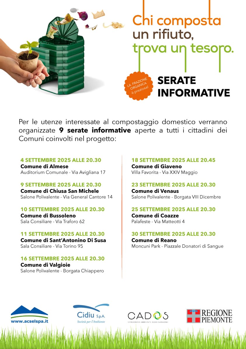 Compostaggio domestico: al via la nuova campagna di informazione per i comuni montani.