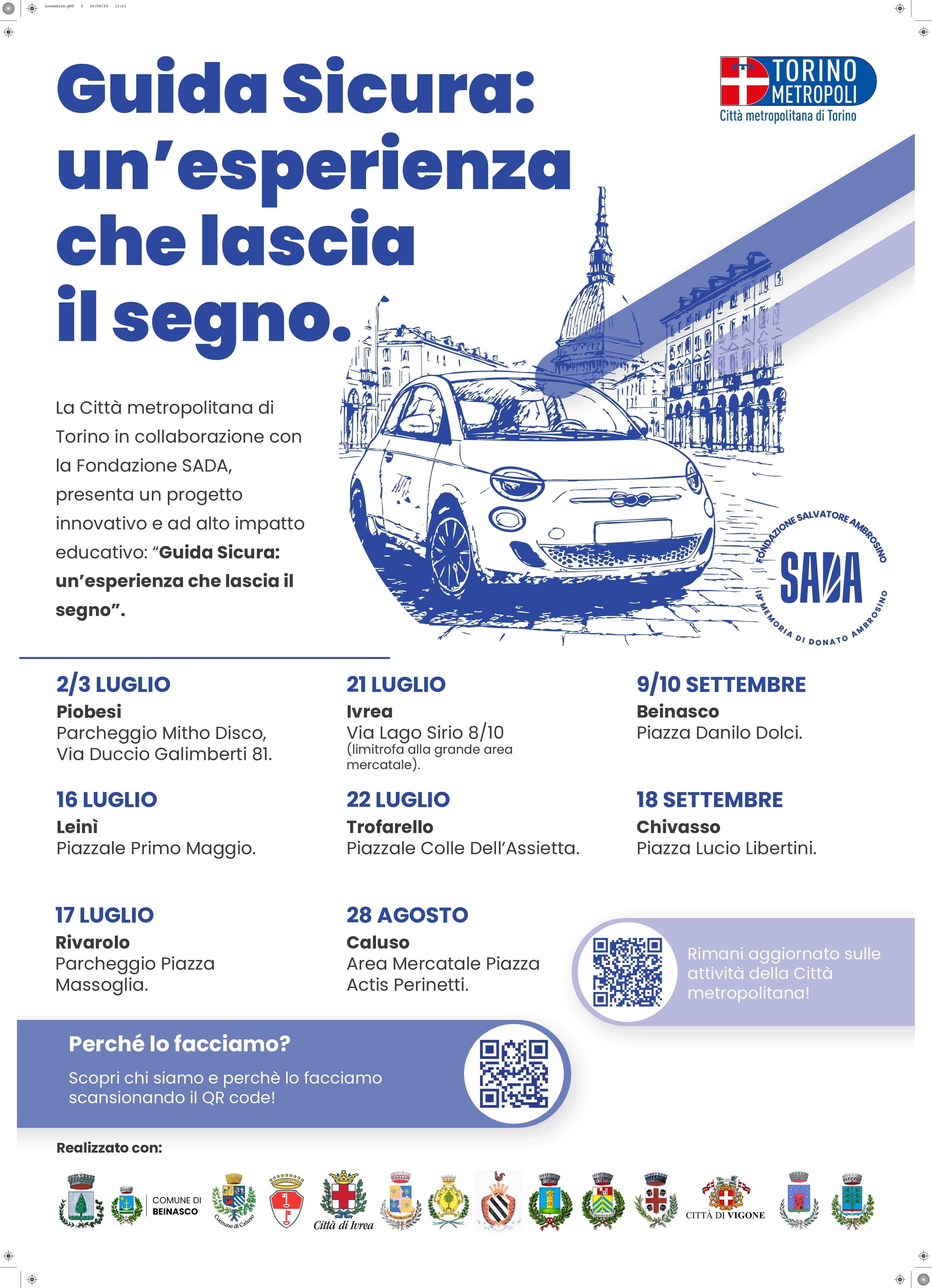 Giovani e guida sicura: al via i corsi pratici per giovani dai 18 ai 35 anni